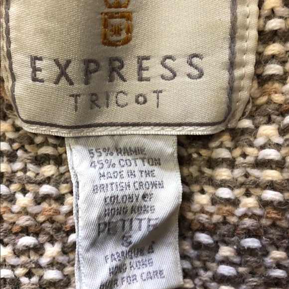 Express Tricot Vintage Earth Tones Striped Sweater - Picture 7 of 7